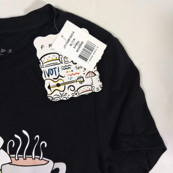 Friends Central Perk Black T-Shirt Small NEW Television Show - Picture 2 of 5